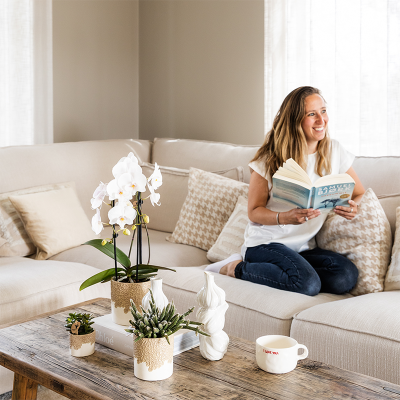 Kolibri Home | Bloom sierpot - Sand - Ø9cm