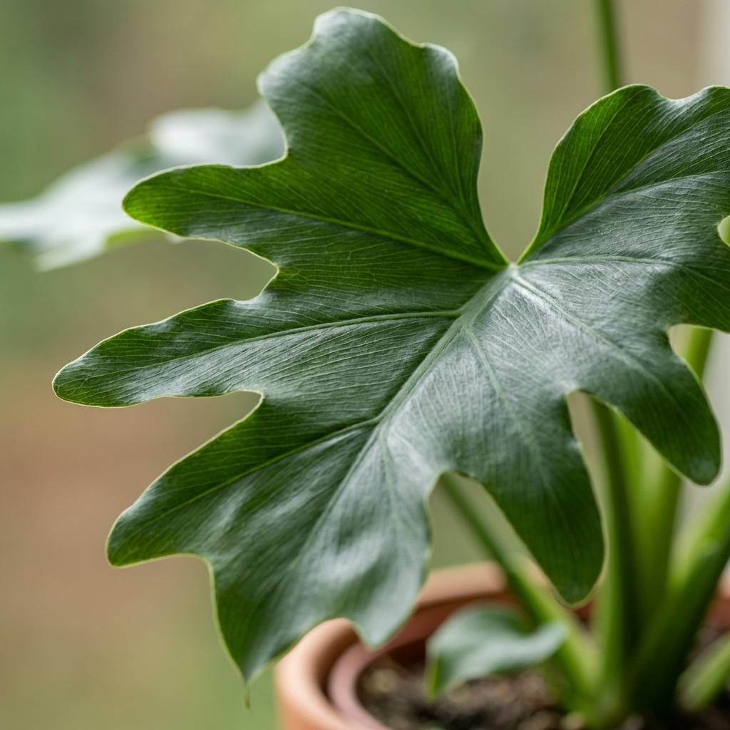 Green boutiQ - Kamerplant - Philodendron - Philodendron Lickety split - Groen - Weinig onderhoud - 1 Plant - Pot 19cm - Hoogte 70cm