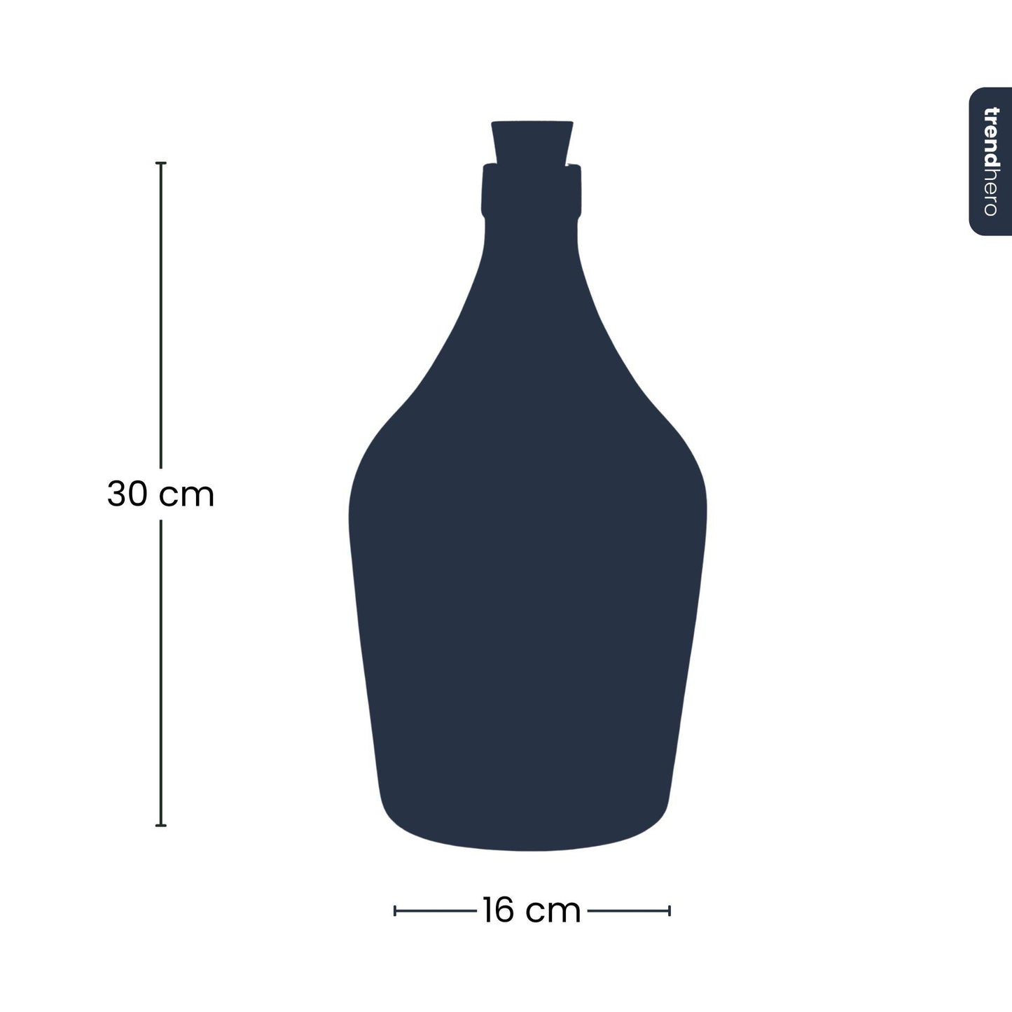Love in a Bottle - DIY Open Planten terrarium - Ø 16 cm ↑ 30 cm