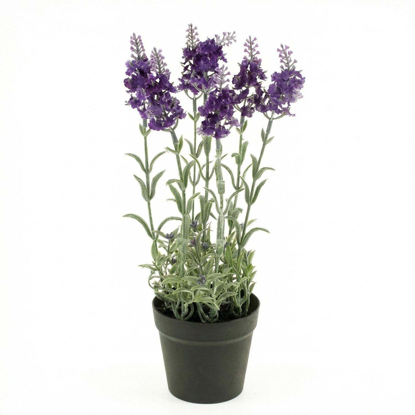 1x Kunst lavendel - Paarse plant in pot - kunstplant - 28 cm